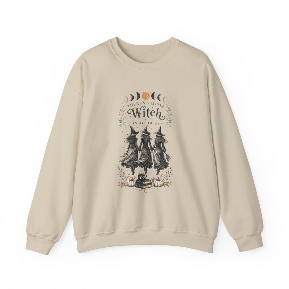 Three Witches Moon Phases sweatshirt | Halloween gothic sarcastic crewneck