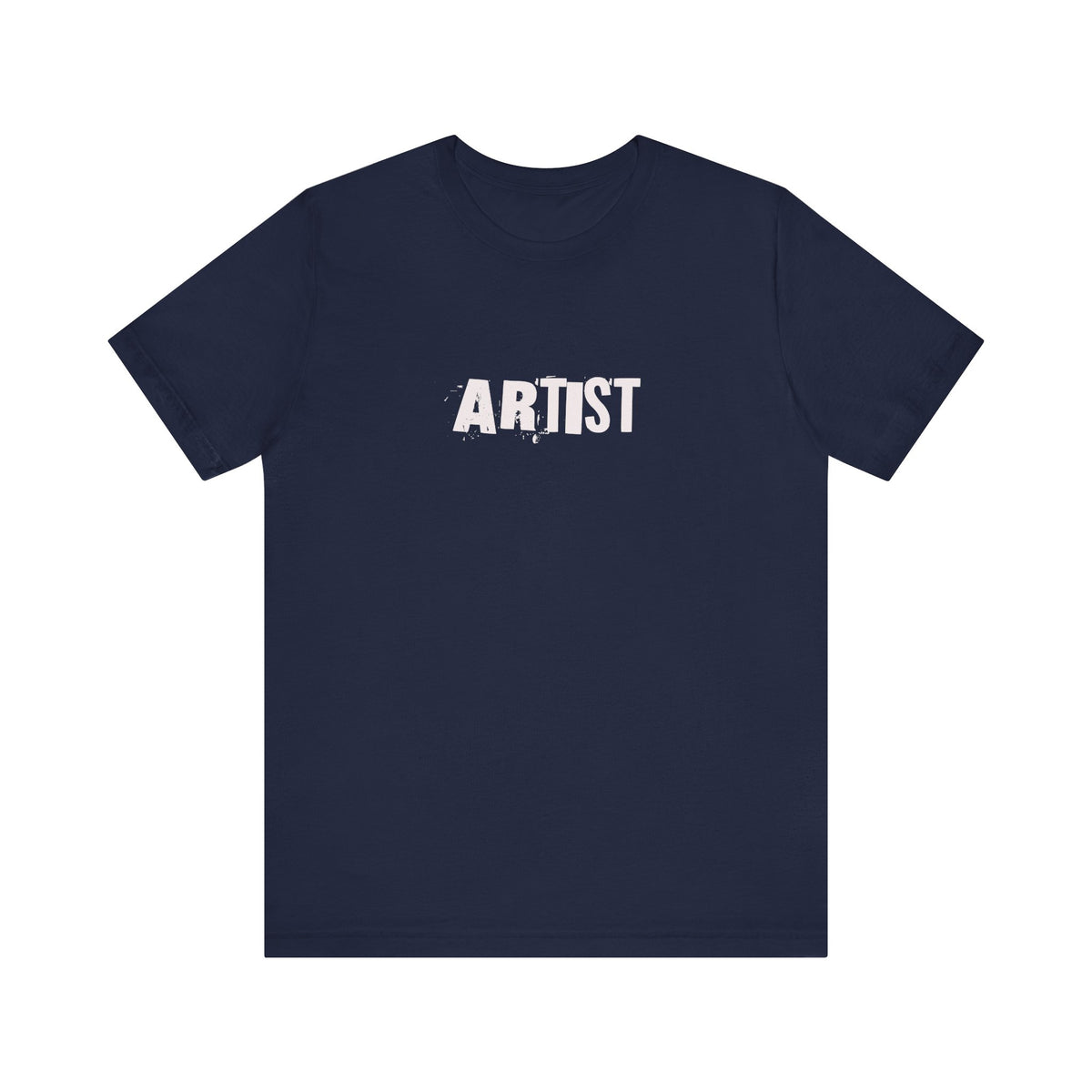 Artist T-Shirt | Minimal Distressed Text Graphic, Short Sleeve Tee