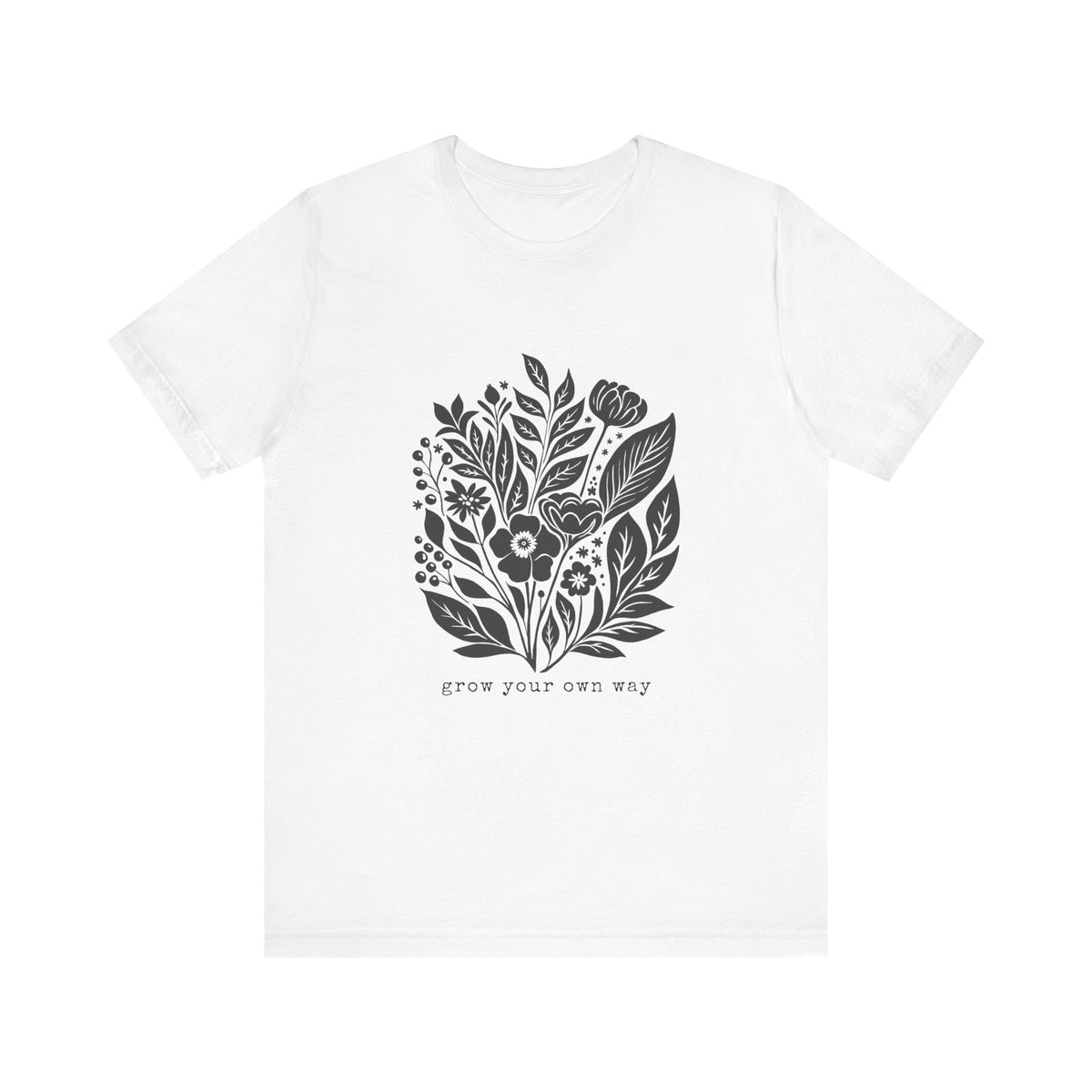 Botanical Floral Illustration Tee | Grow Your Own Way