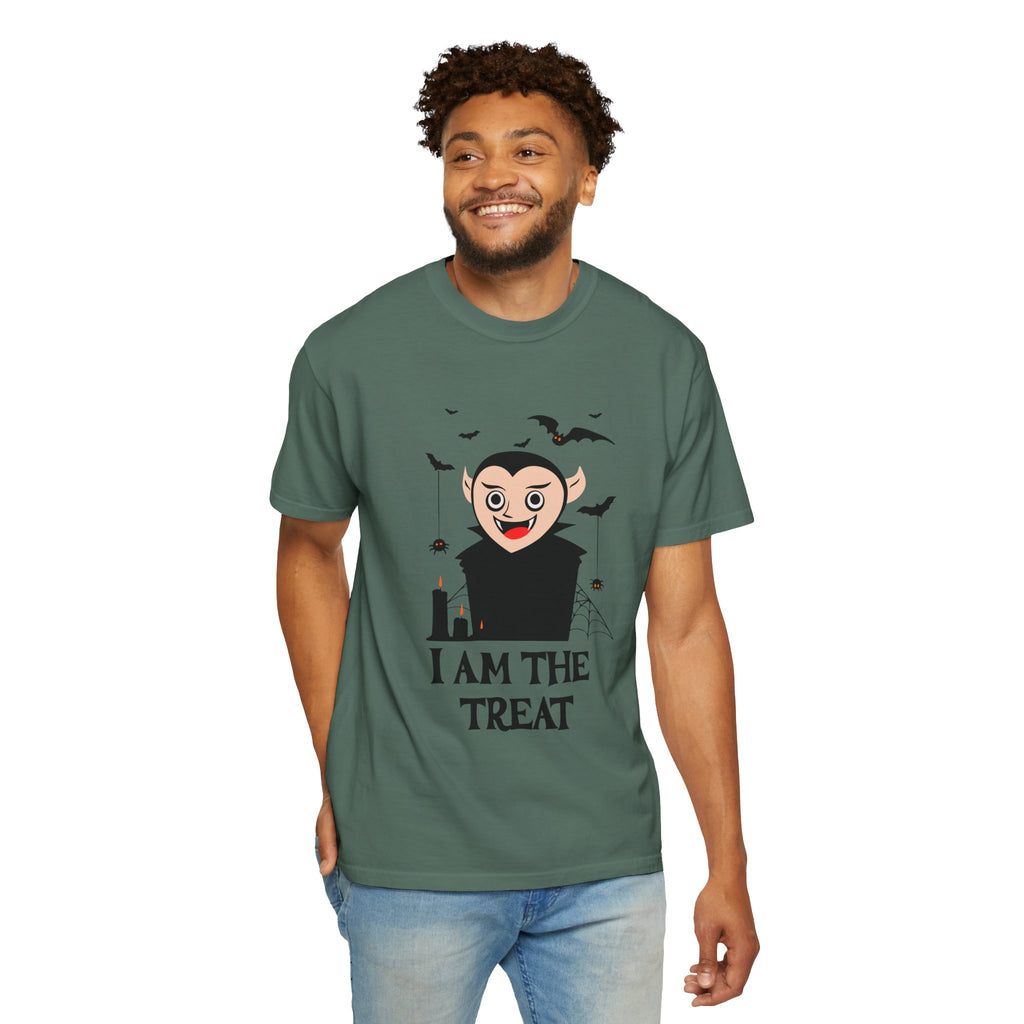 I Am The Treat Vampire T-shirt | Halloween vampire bats spooky design