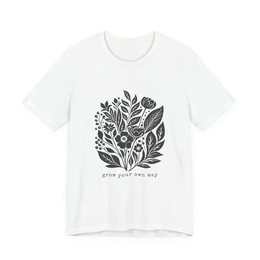 Botanical Floral Illustration Tee | Grow Your Own Way