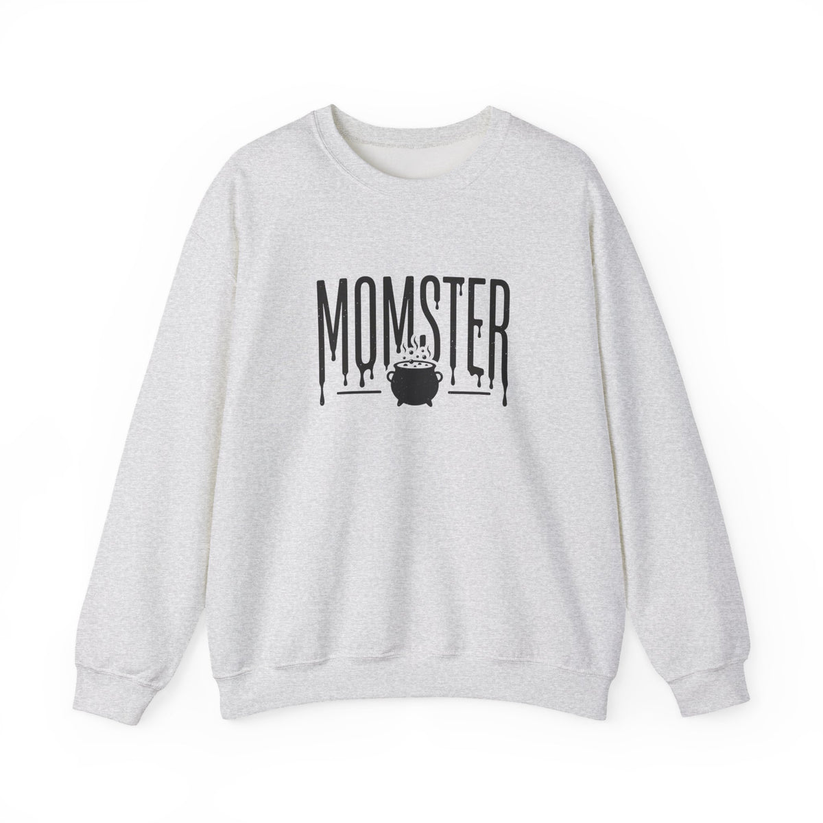 Momster Halloween Sweatshirt | spooky scary witch cauldron mom graphic