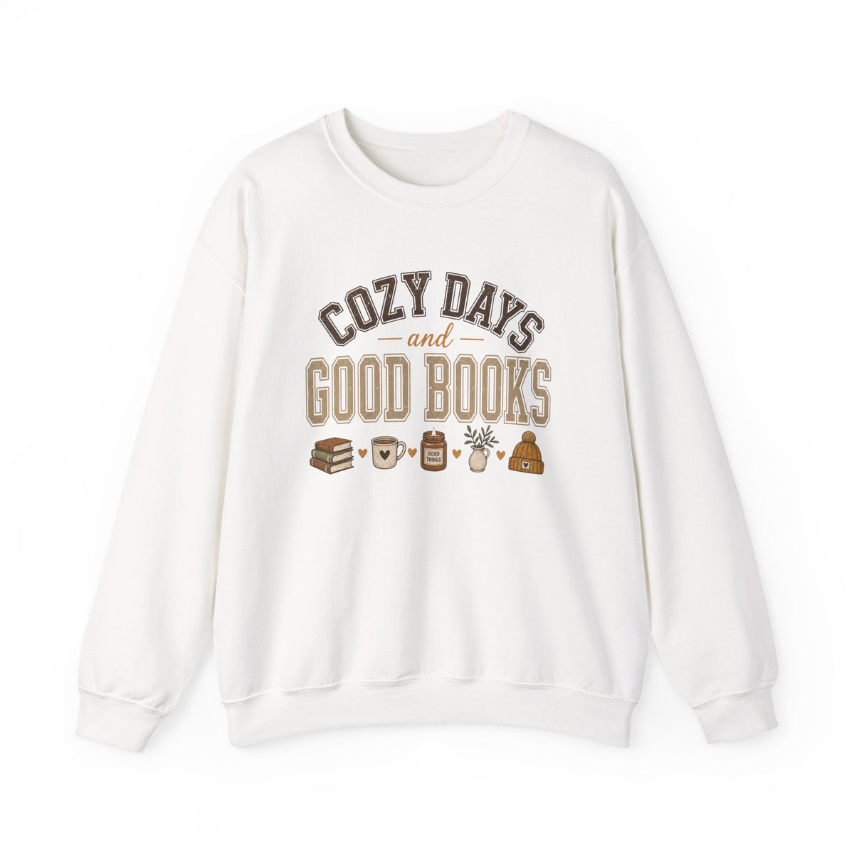 Cozy Days and Good Books Sweatshirt | Reading, Coffee, Cozy Vibes
