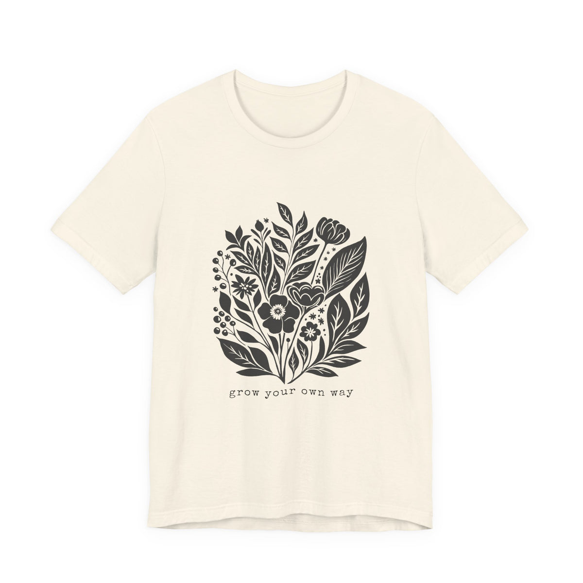 Botanical Floral Illustration Tee | Grow Your Own Way