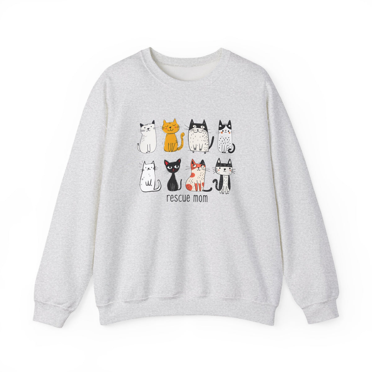 Rescue Mom Cats sweatshirt | Cat Mom Crewneck, Animal Rescue Shirt