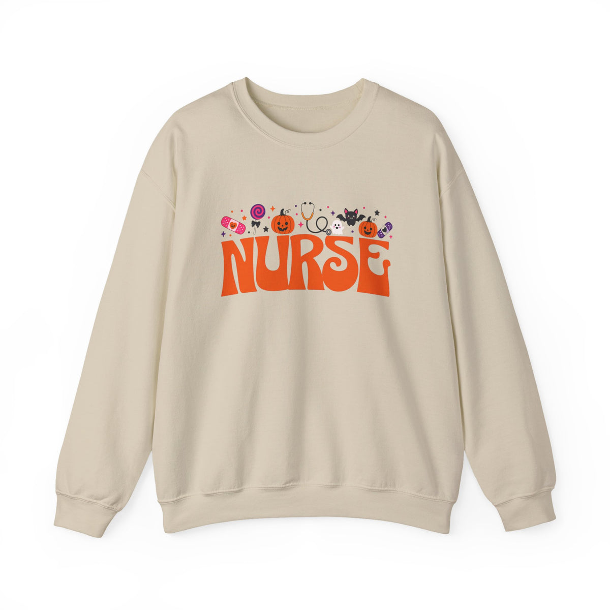 Halloween Nurse Crewneck Sweatshirt | Nurse Halloween Design