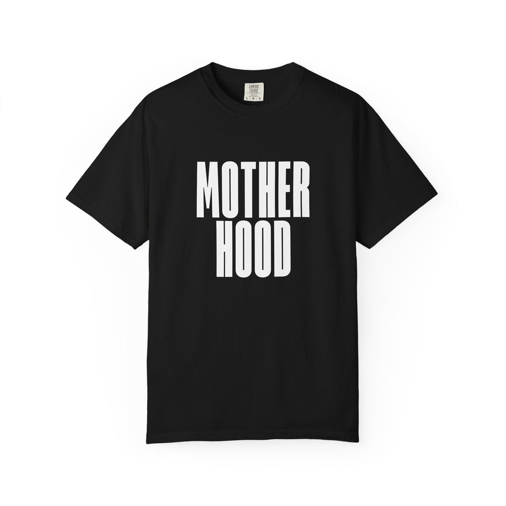 MOTHERHOOD bold block text Comfort Colors T-Shirt | Mom shirt, Typography tee