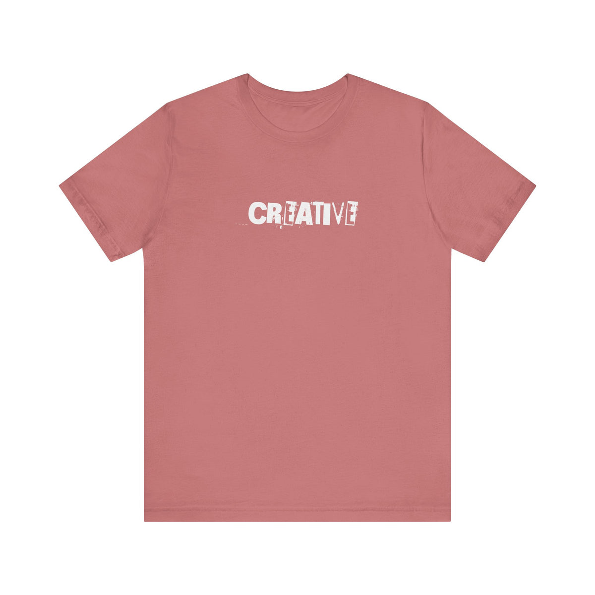 Creative Distressed Text T-Shirt | Minimal Typography Graphic Tee
