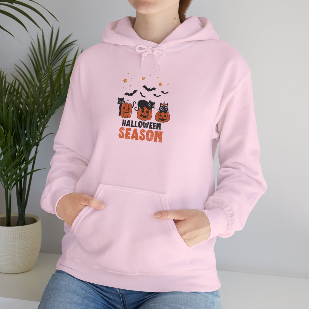 Halloween Pumpkin Black Cat Trio Hoodie | Jack-O'-Lanterns, Bats