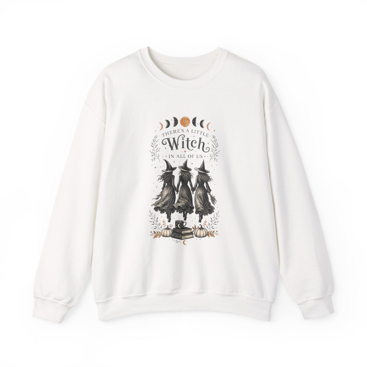 Three Witches Moon Phases sweatshirt | Halloween gothic sarcastic crewneck