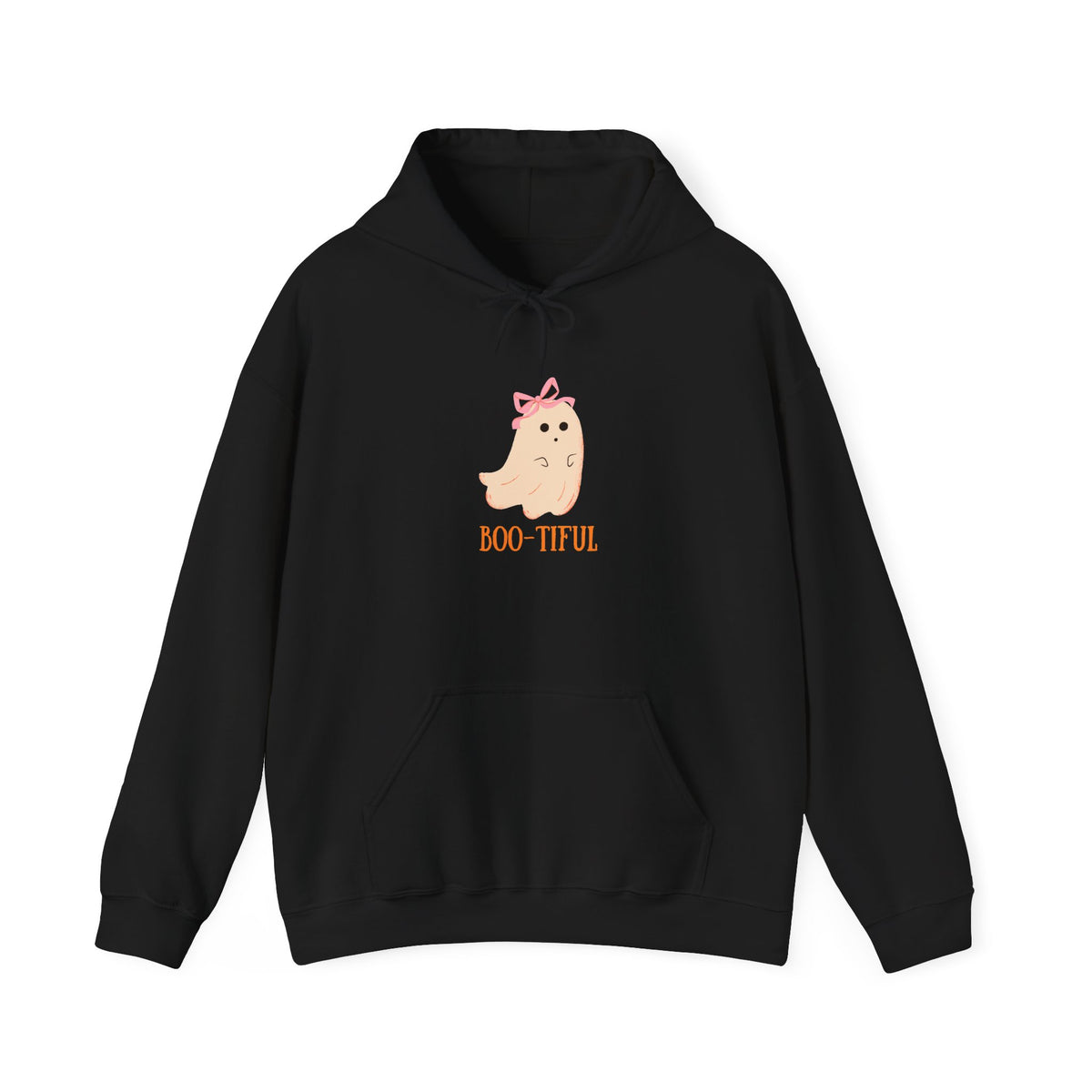 Cute Ghost "Boo-tiful" Hoodie | Halloween Ghost Illustration