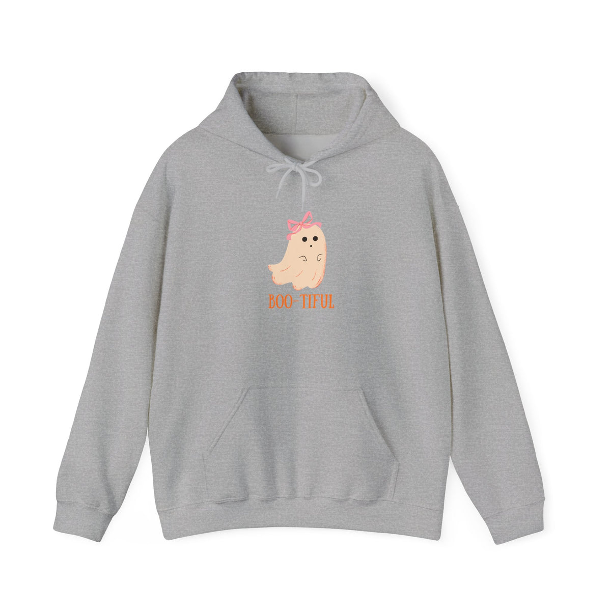 Cute Ghost "Boo-tiful" Hoodie | Halloween Ghost Illustration