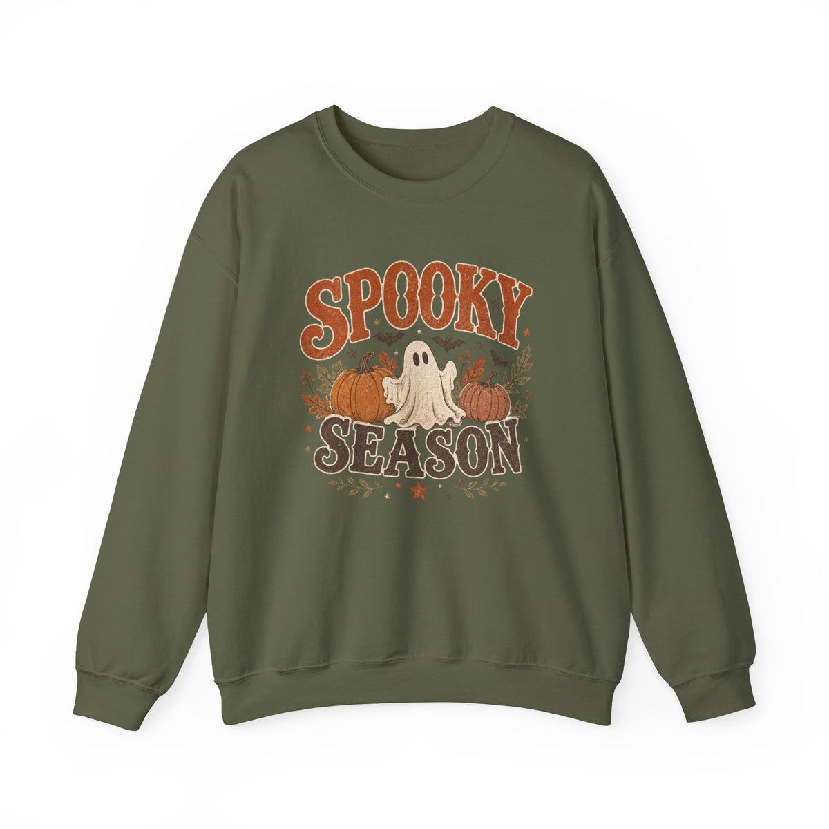 Spooky Season ghost and pumpkins Sweatshirt | Halloween autumn graphic