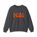 Halloween Nurse Sweatshirt PEDS | Pumpkin Candy Bat Ghost Crewneck