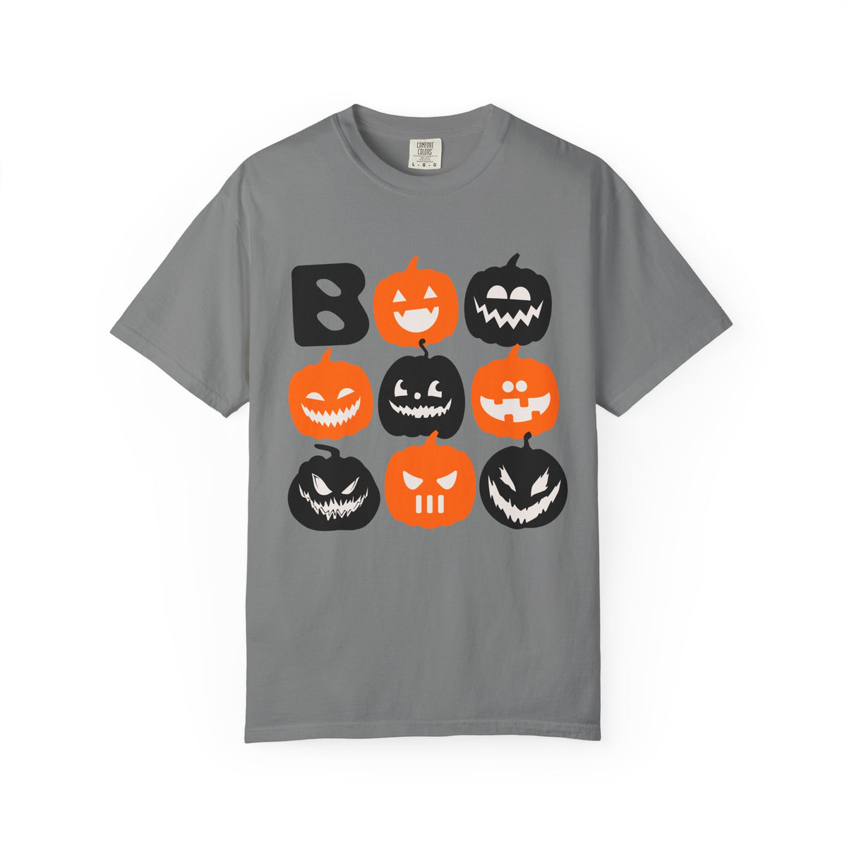 Jack-o-Lantern Faces T-shirt | Halloween Pumpkins Boo Pattern