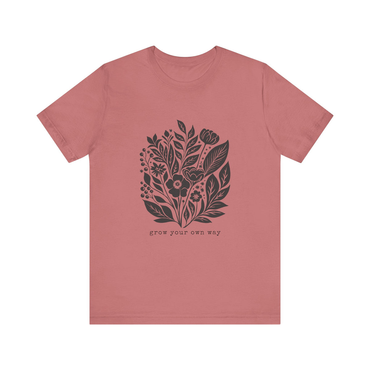 Botanical Floral Illustration Tee | Grow Your Own Way