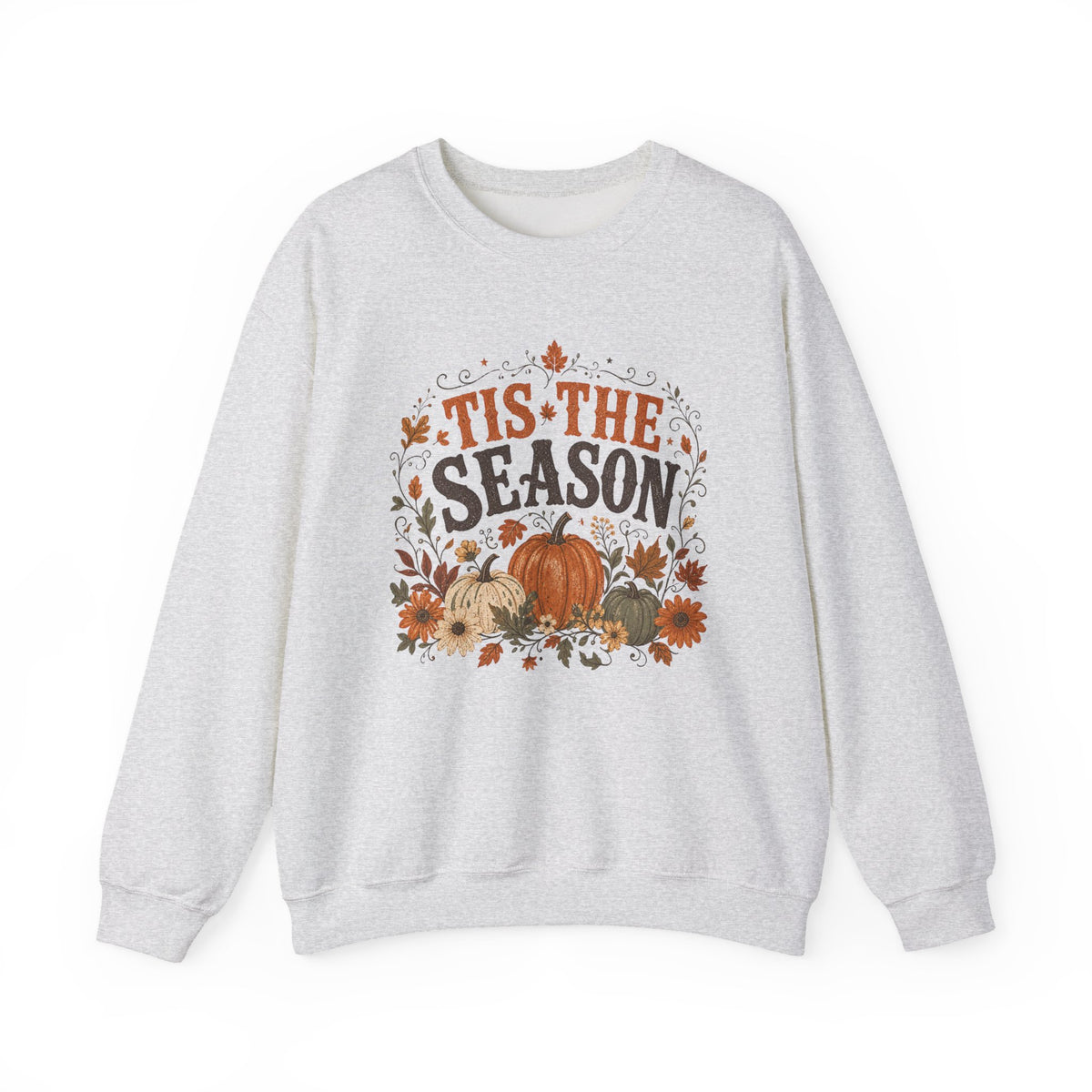 Tis The Season pumpkin floral sweatshirt | Fall autumn harvest crewneck