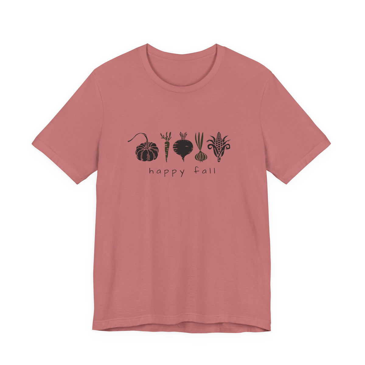 Happy Fall pumpkin beet corn illustrations T-Shirt | Fall harvest tee