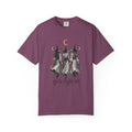 Girls Night Out witches Comfort Colors T-shirt | Halloween witch trio moon design