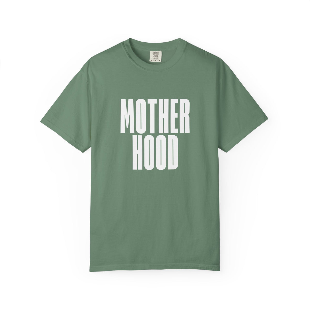 MOTHERHOOD bold block text Comfort Colors T-Shirt | Mom shirt, Typography tee