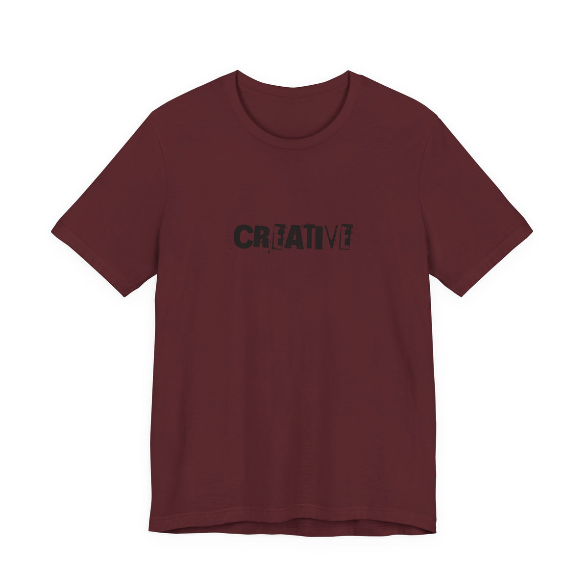 Creative text T-Shirt | distressed typography, minimalist art