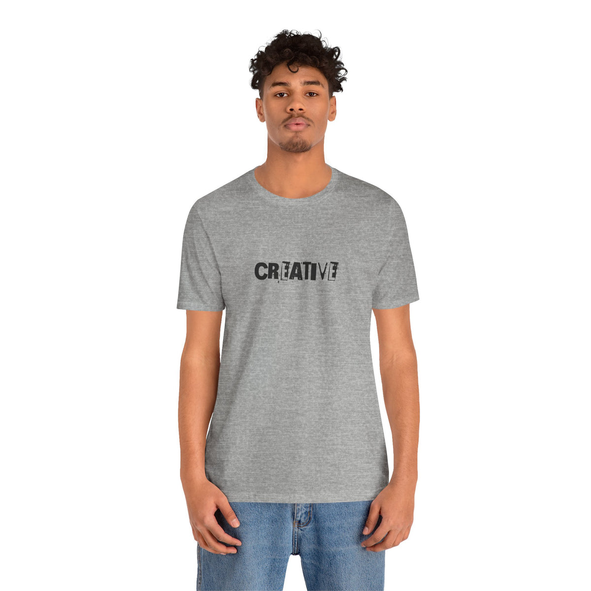 Creative text T-Shirt | distressed typography, minimalist art