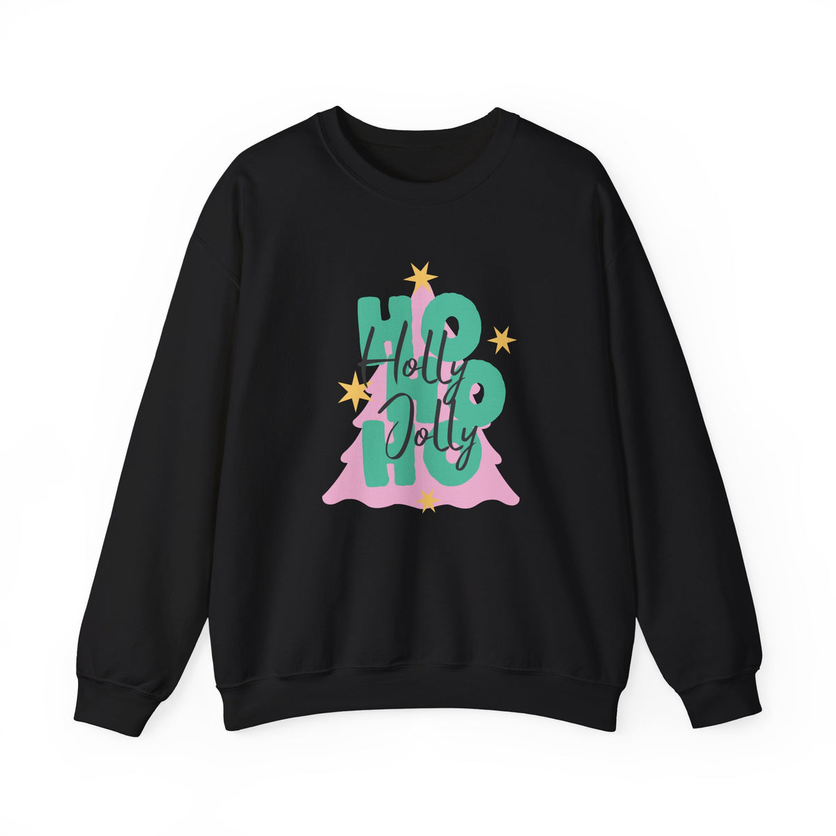 Holiday Christmas Sweatshirt| Ho Ho Ho Holly Jolly Tree Crewneck