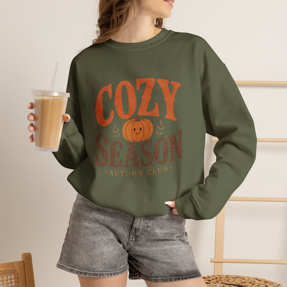Cozy Season pumpkin graphic Sweatshirt | Autumn Club fall crewneck