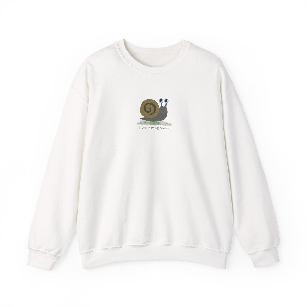 Fall Sweatshirt | Slow Living Season Cute Snail