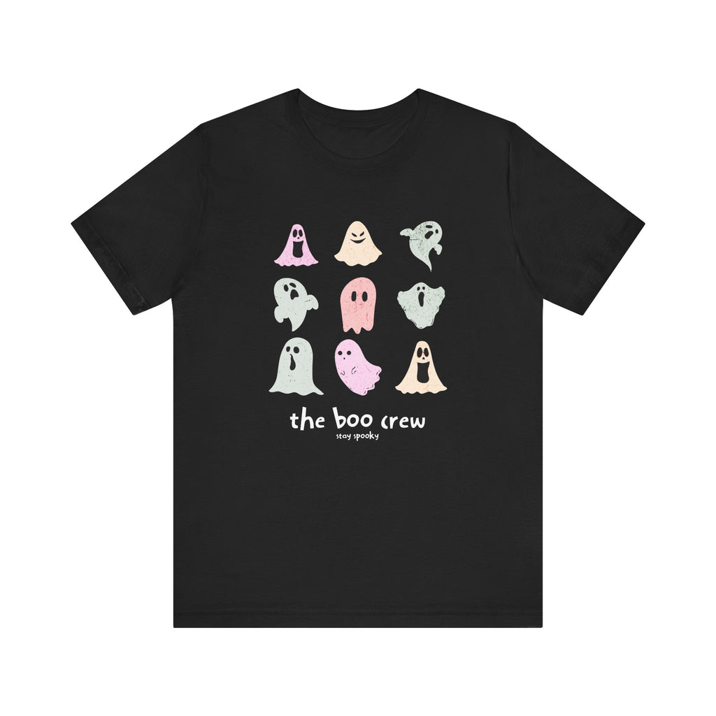 the boo crew Ghosts T-Shirt | Cute Pastel Ghosts Halloween Tee