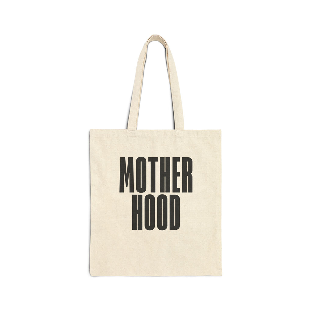 Motherhood tote bag | Canvas shopper, minimalist typography