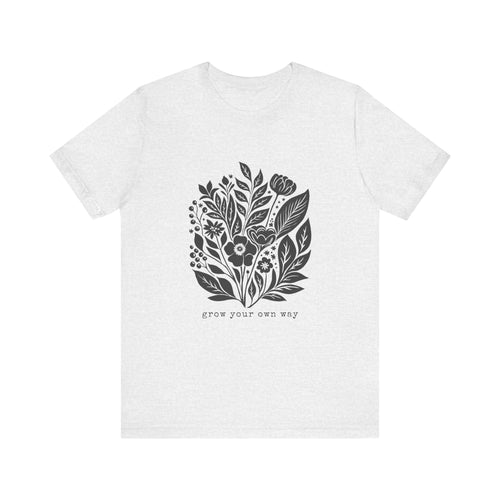 Botanical Floral Illustration Tee | Grow Your Own Way