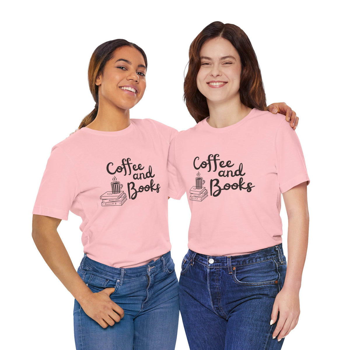 Coffee and Books T-Shirt | Book Lover Tee, Reading Coffee Design