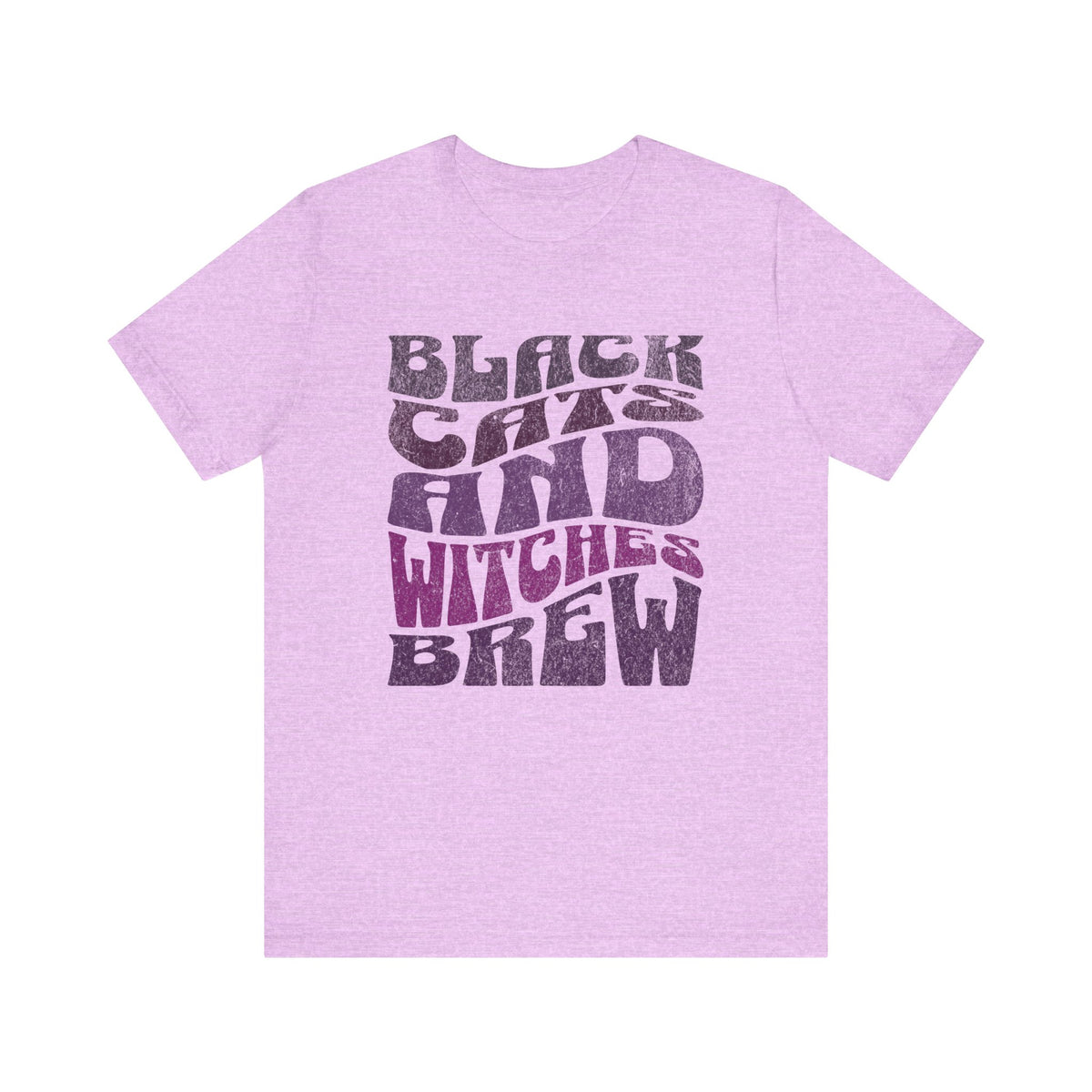 Black Cats and Witches Brew T-Shirt | Halloween Witchy Typography