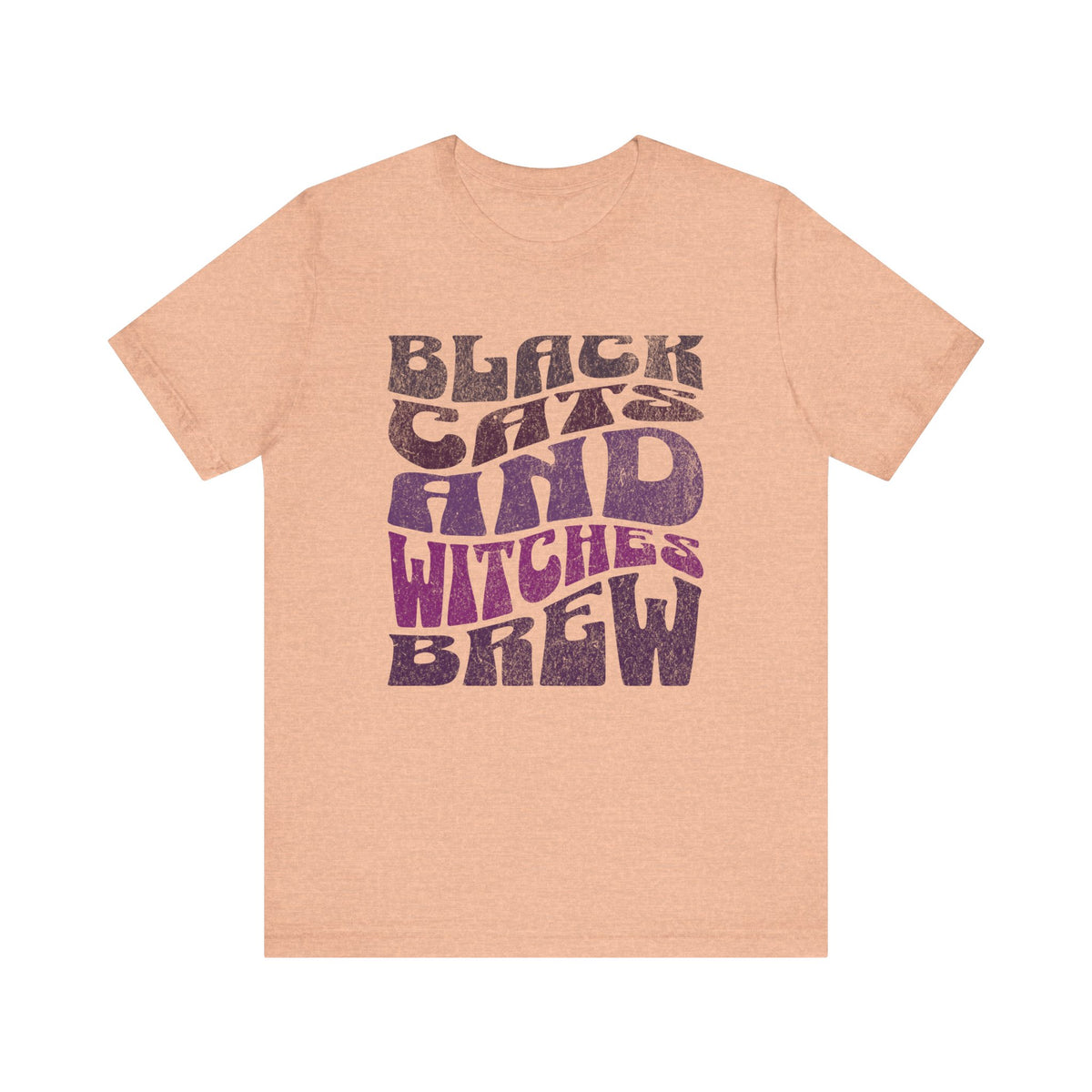 Black Cats and Witches Brew T-Shirt | Halloween Witchy Typography