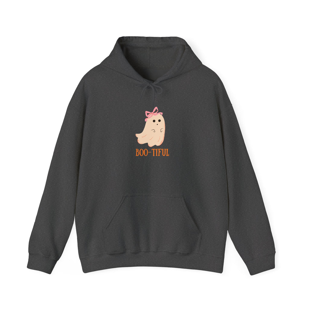 Cute Ghost "Boo-tiful" Hoodie | Halloween Ghost Illustration