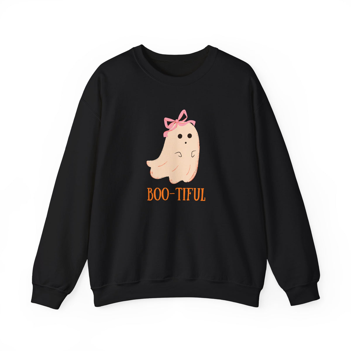 Cute Pastel Ghost Boo-tiful Crewneck | Halloween Ghost Sweatshirt
