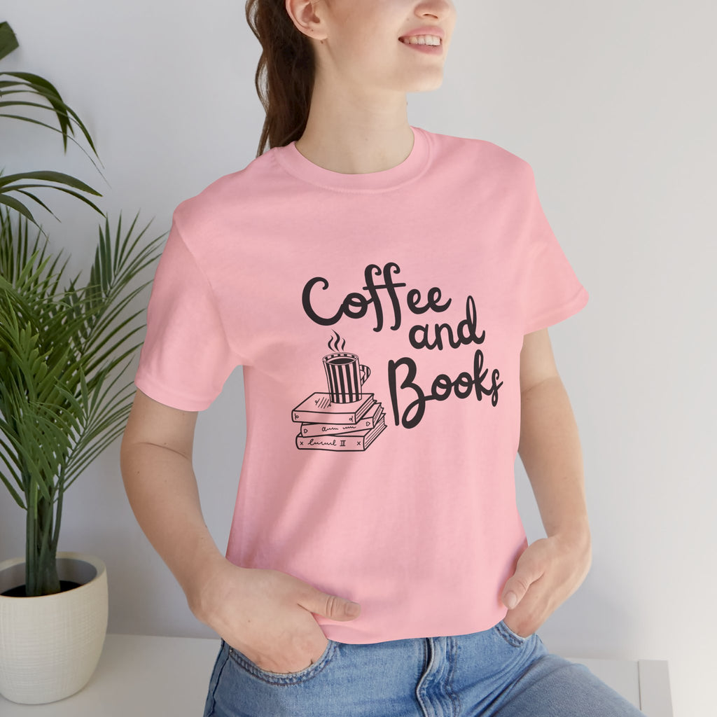 Coffee and Books T-Shirt | Book Lover Tee, Reading Coffee Design