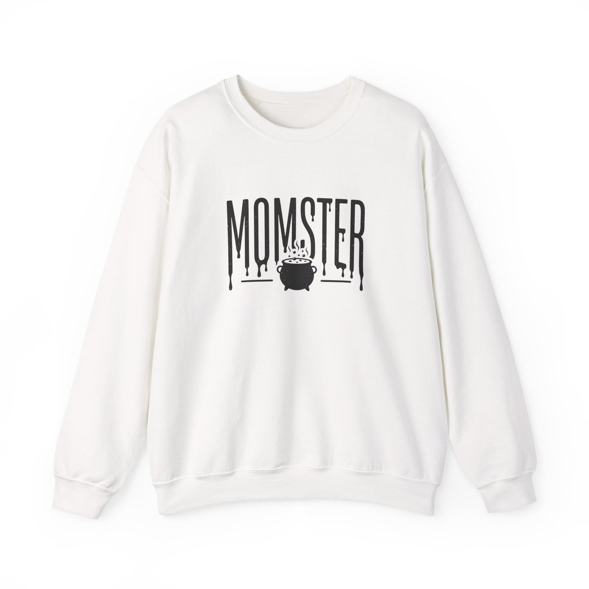 Momster Halloween Sweatshirt | spooky scary witch cauldron mom graphic
