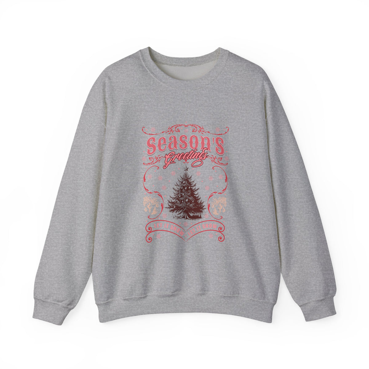 Holiday Sweatshirt Coquette Style | Season's Greetings Vintage Christmas Tree Crewneck