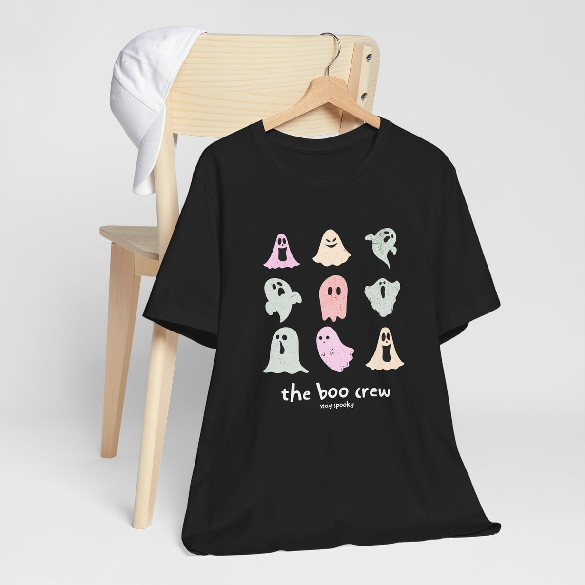 the boo crew Ghosts T-Shirt | Cute Pastel Ghosts Halloween Tee