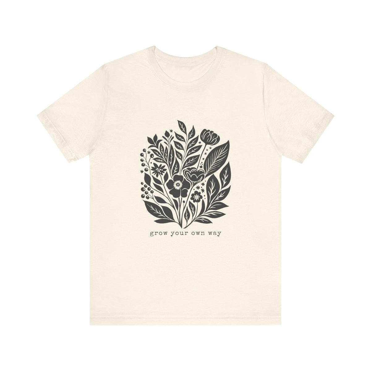 Botanical Floral Illustration Tee | Grow Your Own Way