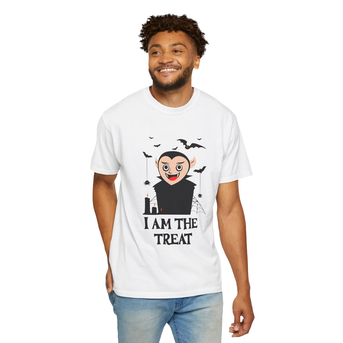 I Am The Treat Vampire T-shirt | Halloween vampire bats spooky design