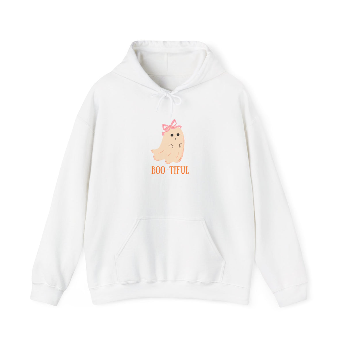 Cute Ghost "Boo-tiful" Hoodie | Halloween Ghost Illustration