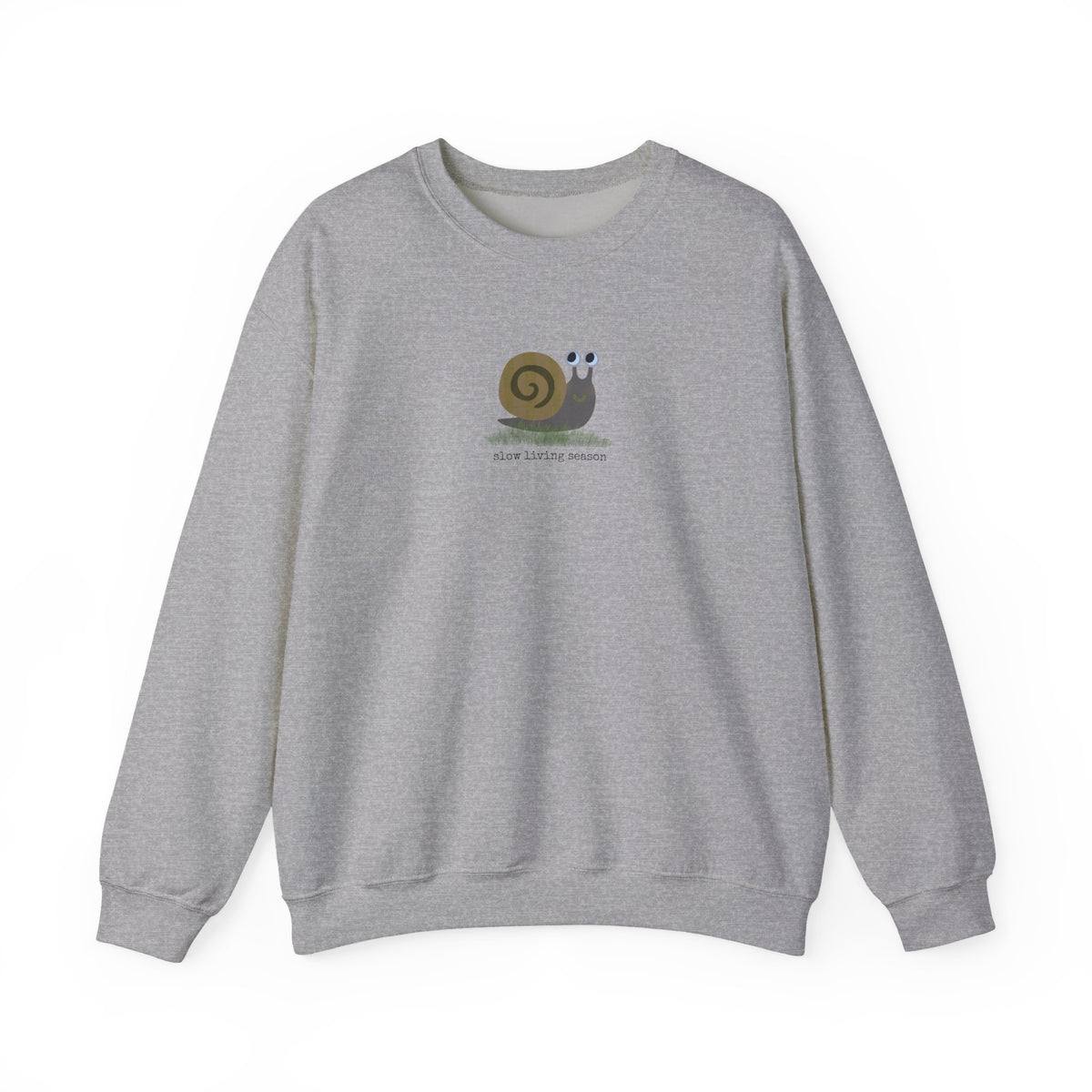 Fall Sweatshirt | Slow Living Season Cute Snail