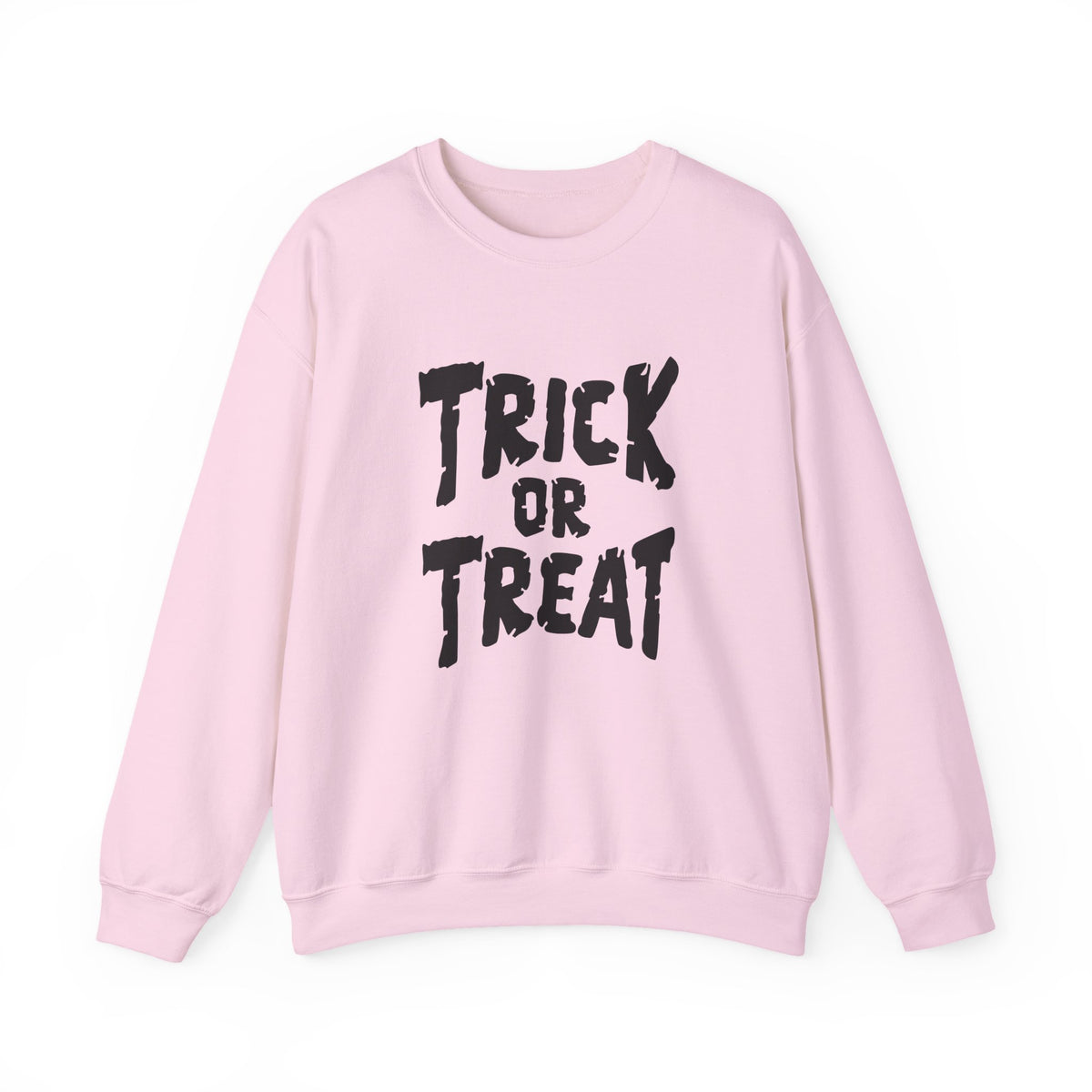 Trick or Treat Halloween lettering Crewneck Sweatshirt | Halloween sweater