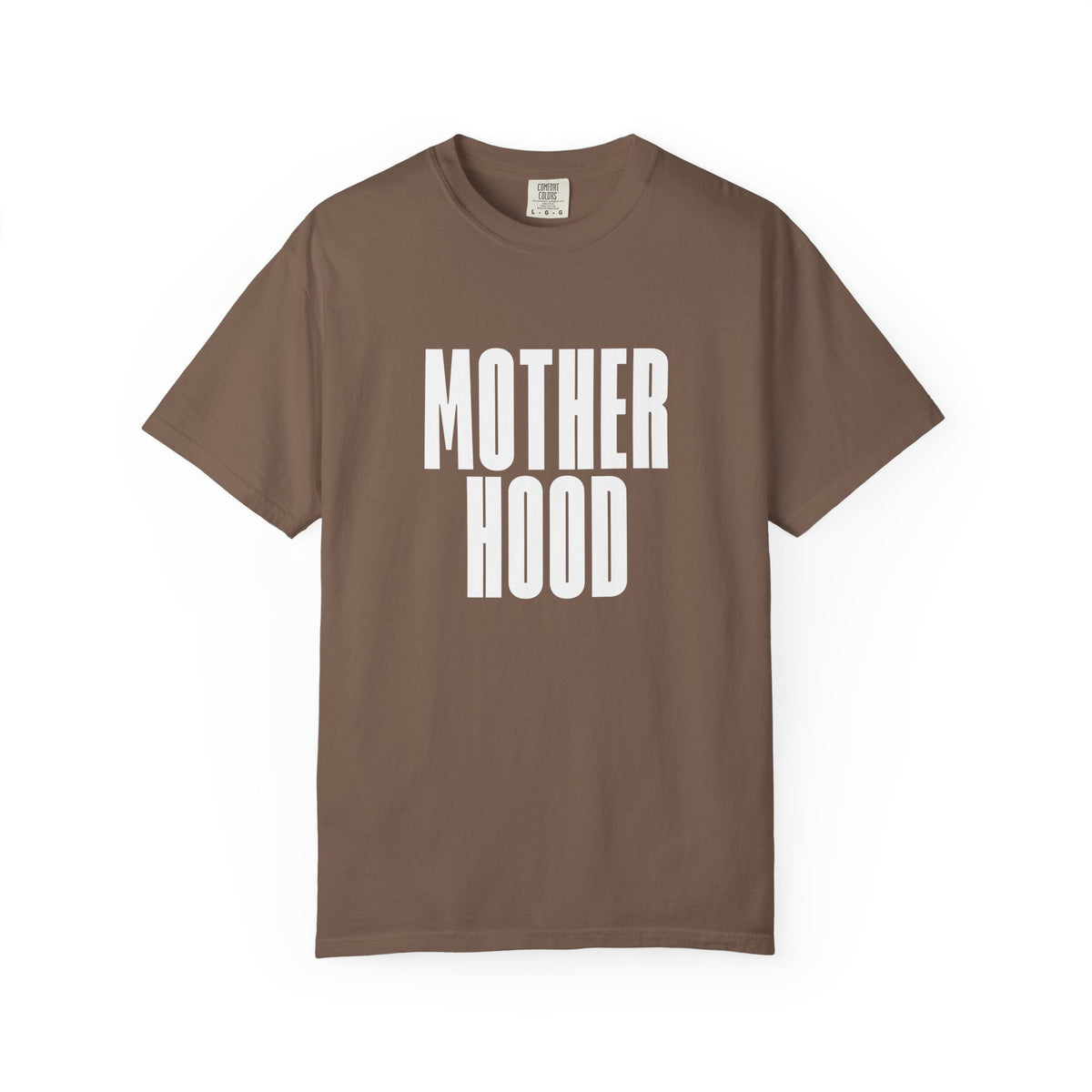 MOTHERHOOD bold block text Comfort Colors T-Shirt | Mom shirt, Typography tee