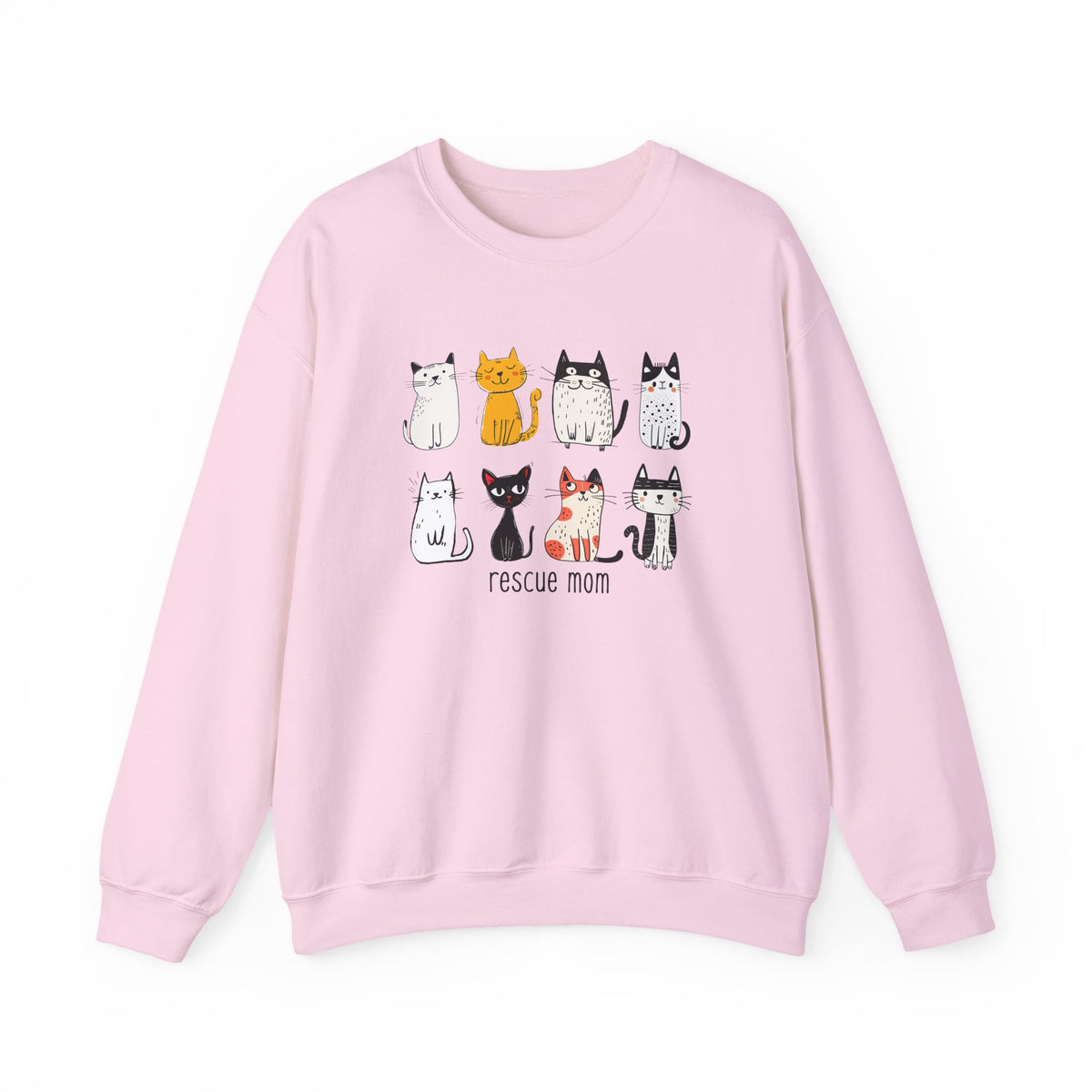 Rescue Mom Cats sweatshirt | Cat Mom Crewneck, Animal Rescue Shirt