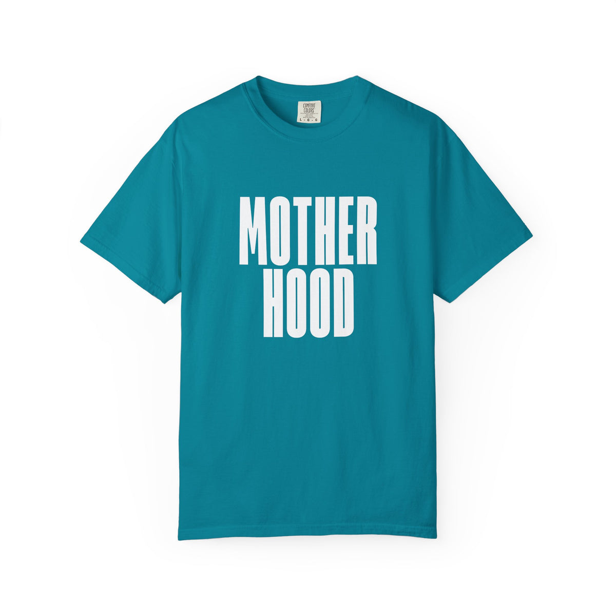 MOTHERHOOD bold block text Comfort Colors T-Shirt | Mom shirt, Typography tee