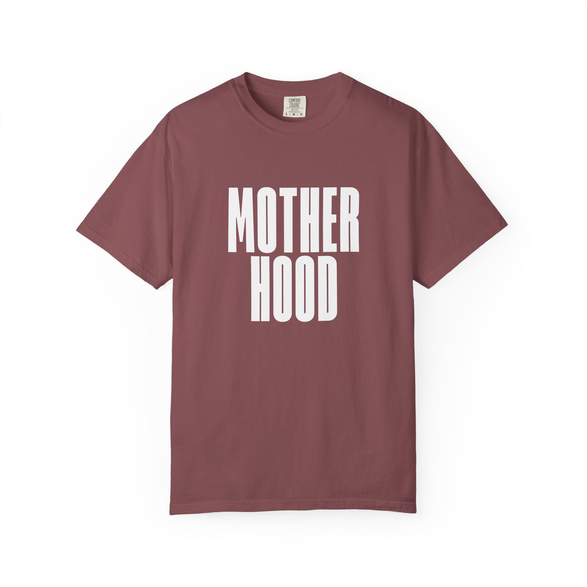 MOTHERHOOD bold block text Comfort Colors T-Shirt | Mom shirt, Typography tee